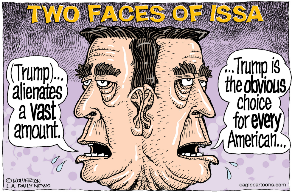  LOCAL-CA TWO FACES OF DARRELL ISSA by Wolverton