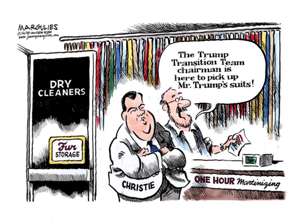 Trump Transition Team chairman Christie color