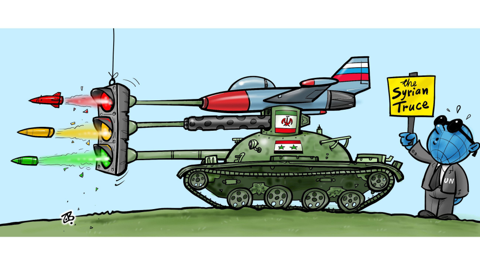  THE TRUCE IN SYRIA  by Emad Hajjaj