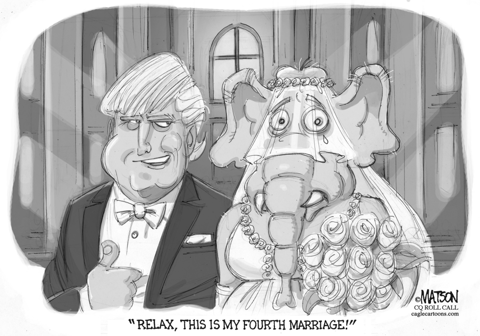  REPUBLICANS NERVOUS ABOUT MARRYING TRUMP by RJ Matson