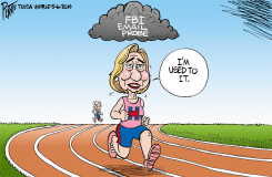 HILLARYS ELECTION CLOUD by Bruce Plante