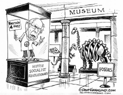 BERNIE AND FOSSILS  by Dave Granlund