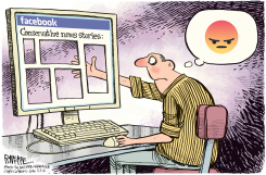 FACEBOOK TRENDING  by Rick McKee