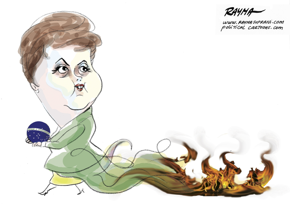 Dilma Roussef on Fire