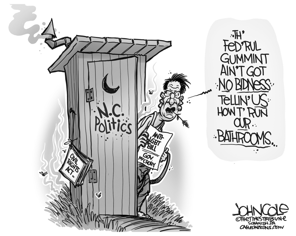 NC potty politics BW