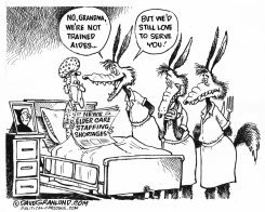 ELDER CARE SHORTAGES  by Dave Granlund