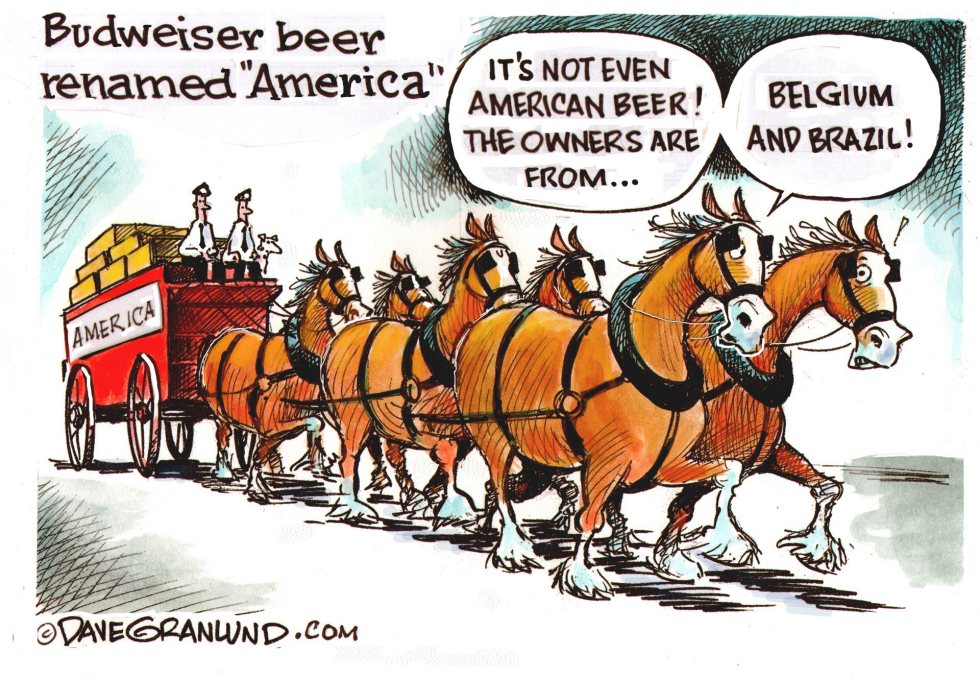  BUDWEISER BEER RENAMED by Dave Granlund