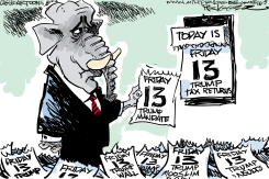 TRUMP 13  by Milt Priggee