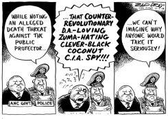 ALLEGED DEATH THREAT by Zapiro