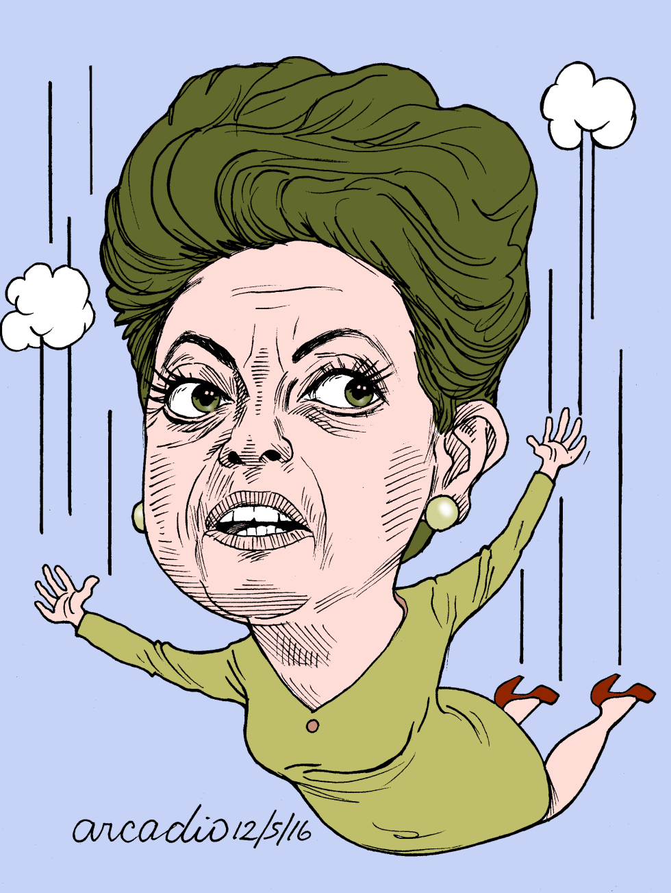 Dilma en caída