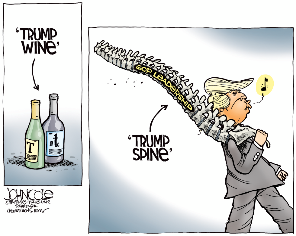  TRUMP SPINE by John Cole