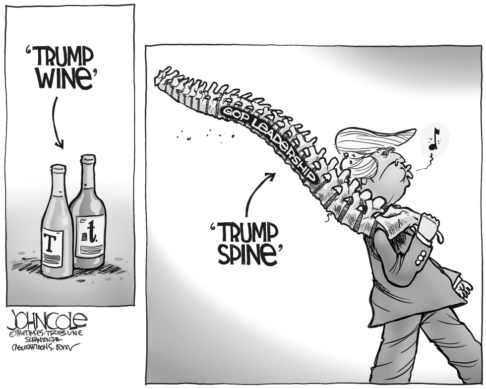 Trump Spine BW