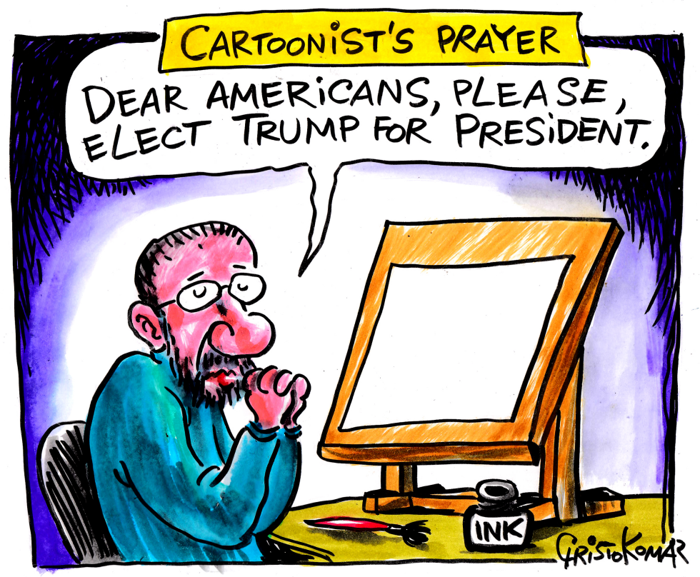 Cartoonist''s prayer-color