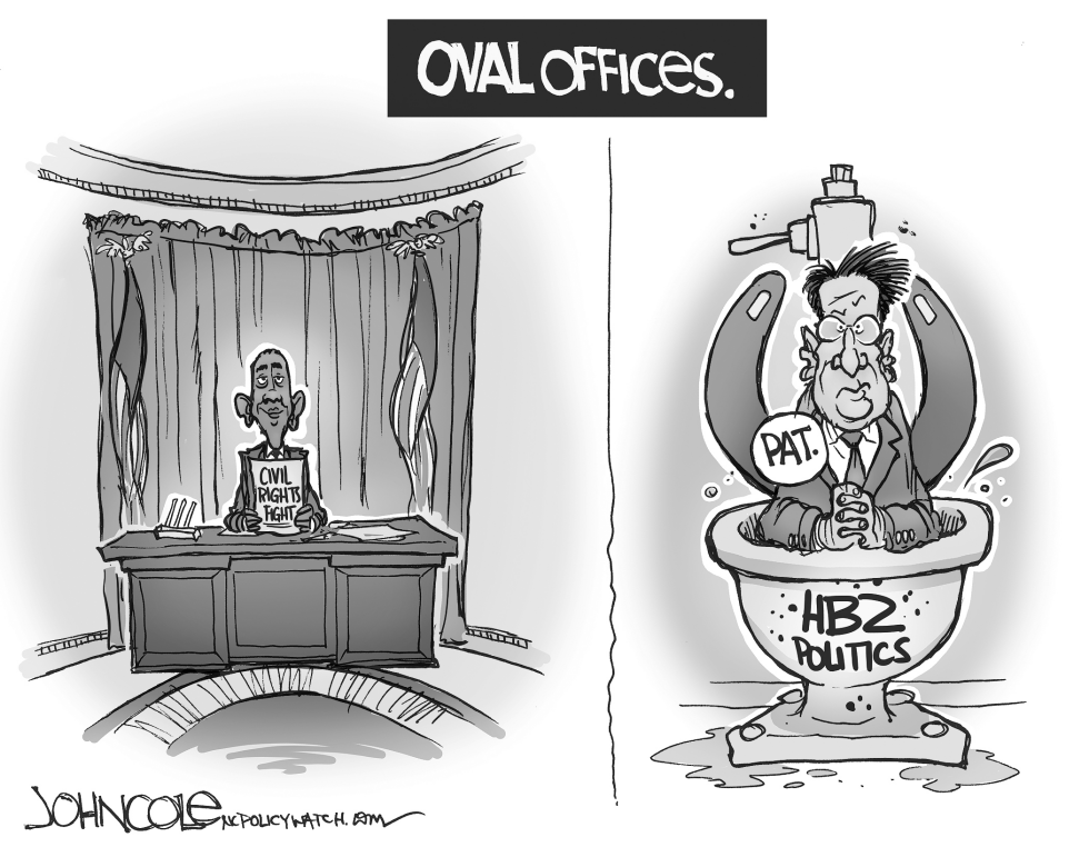 LOCAL NC -- Oval offices BW