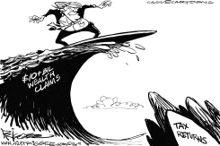TRUMP TAX RETURNS by Milt Priggee