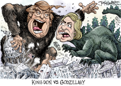 TRUMP VS HILLARY by Joe Heller