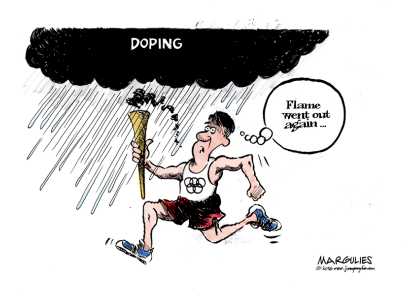 Doping and the Olympics color