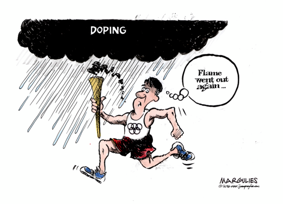 Doping and the Olympics color