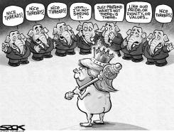 EMPEROR TRUMP'S CLOTHES by Steve Sack