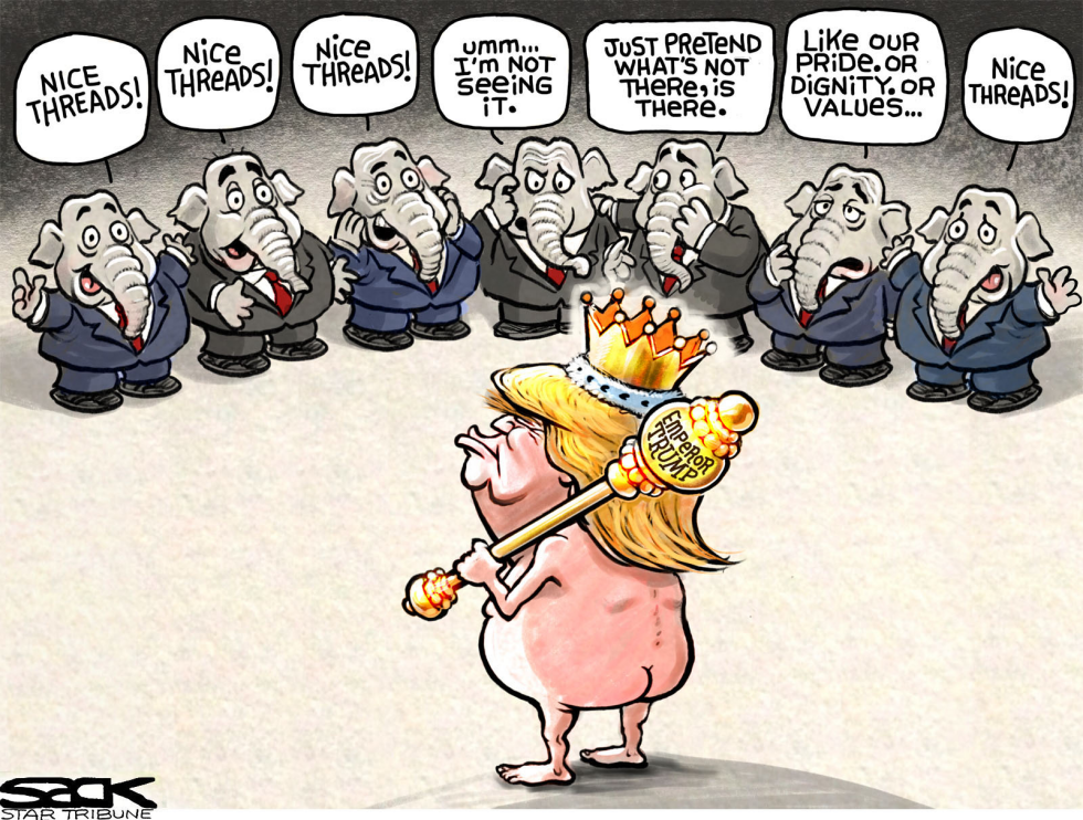 Emperor Trump's Clothes COLOR