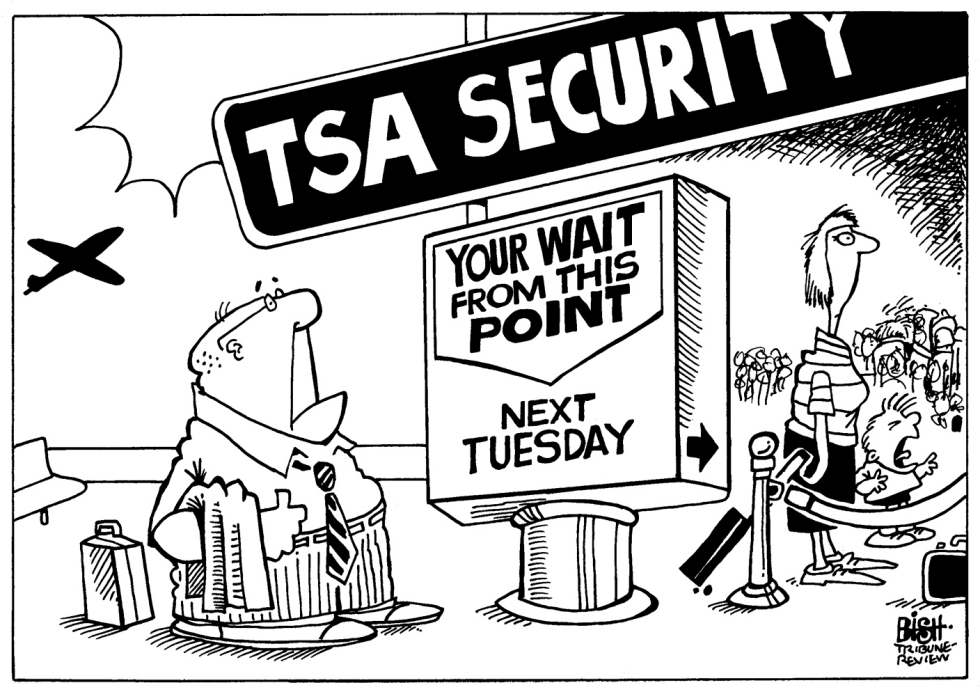 TSA LINES, B/W