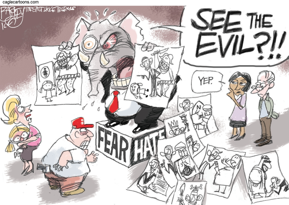  EVIL OBAMA by Pat Bagley