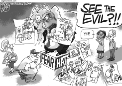 EVIL OBAMA by Pat Bagley