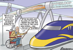 CALIF BULLET TRAIN AND HYPERLOOP by Steve Greenberg