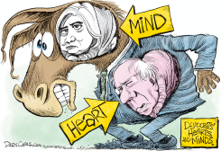 DEMOCRAT HEARTS AND MINDS  by Daryl Cagle