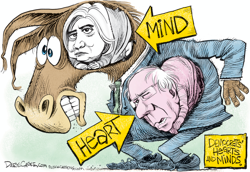  DEMOCRAT HEARTS AND MINDS by Daryl Cagle