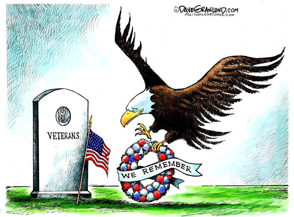  MEMORIAL DAY WREATH by Dave Granlund