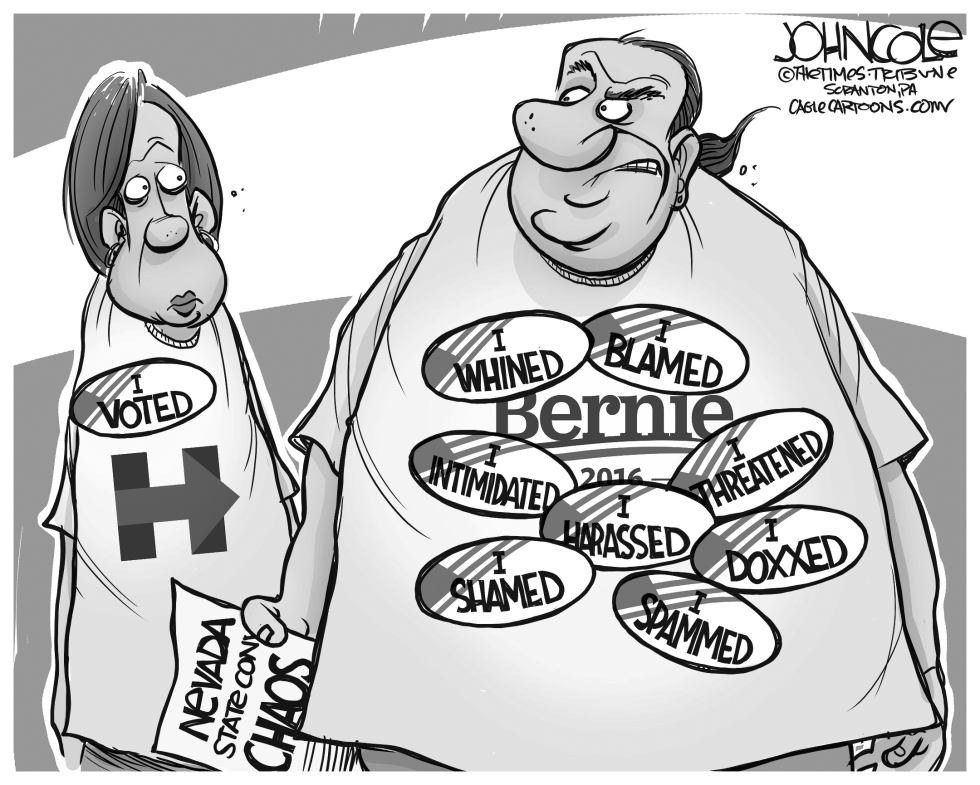 Sanders voters BW