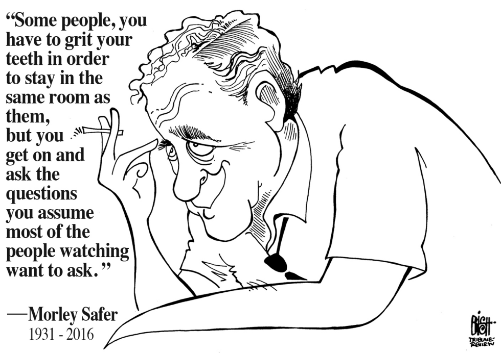 MORLEY SAFER, B/W