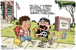 SCHOOL'S OUT  by Rick McKee