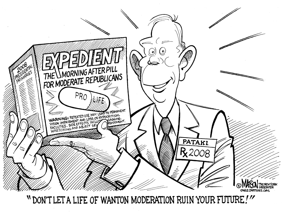  GOVERNOR PATAKI VETOS MORNING AFTER PILL by RJ Matson