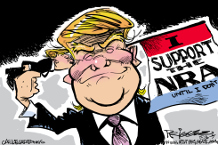 NRA TRUMP  by Milt Priggee