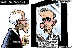 BERNIE NADER  by Milt Priggee