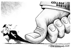COLLEGE GRAD DEBT by Dave Granlund
