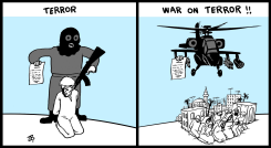 TERROR WAR ON TERROR by Emad Hajjaj