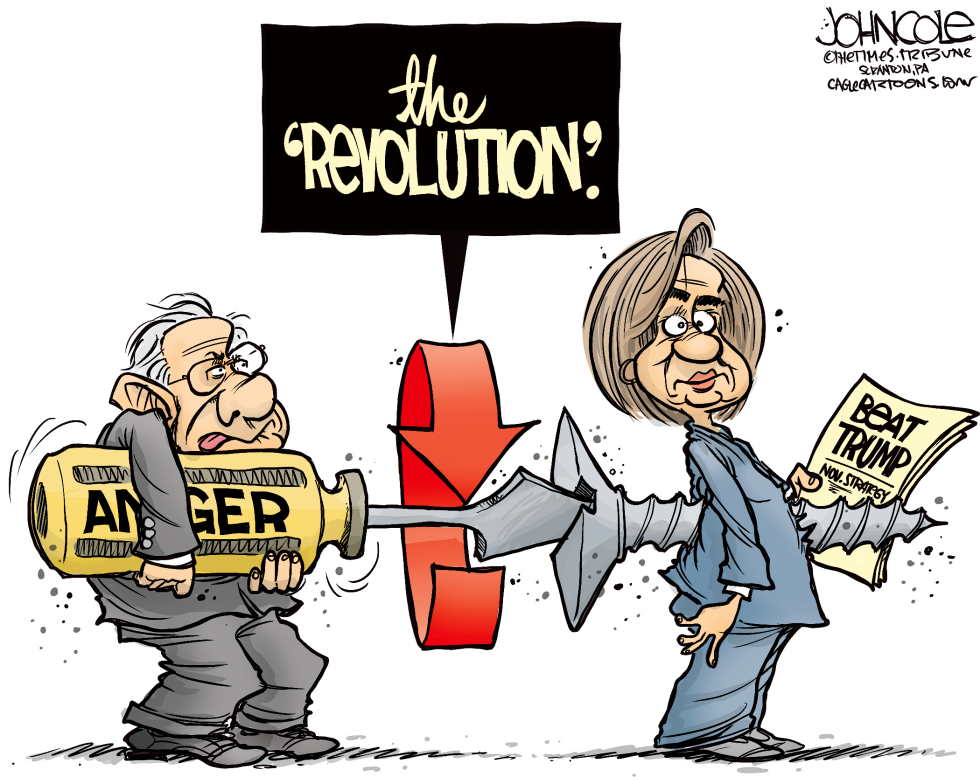 Bernie's "revolution" COLOR