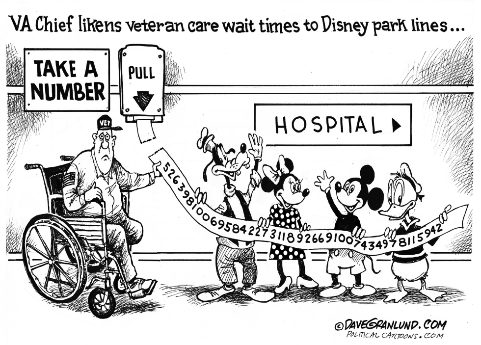 VA wait times and Disney