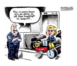 HILLARY'S BAGGAGE  by Jimmy Margulies