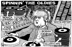 TRUMP SPINS HILLARY HISTORY by Monte Wolverton