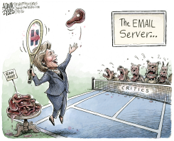 HILLARY'S EMAILS  by Adam Zyglis