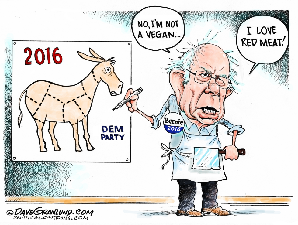 Bernie and red meat COLOR