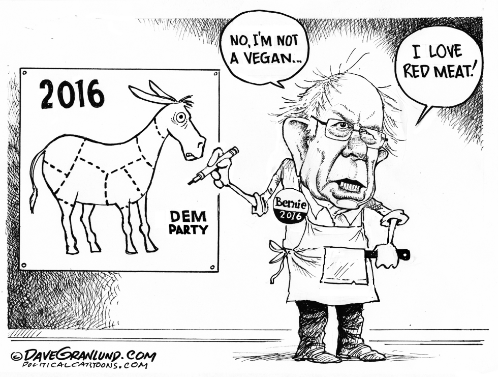 Bernie and red meat