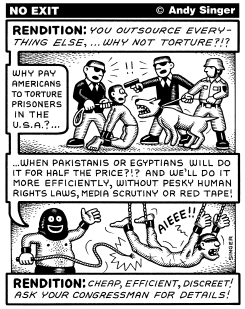 PRISONER RENDITION by Andy Singer