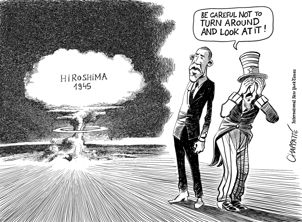  HIROSHIMA OBAMA CONFRONTS PAST	  by Patrick Chappatte