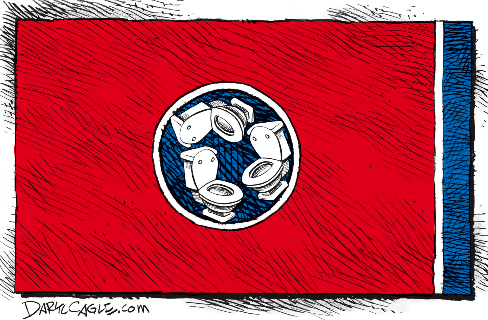  BANDERA DE BAñO DE TENNESSEE  by Daryl Cagle