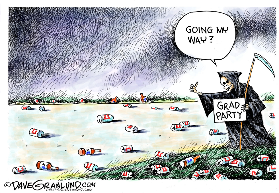  GRAD PARTY CRASHER by Dave Granlund